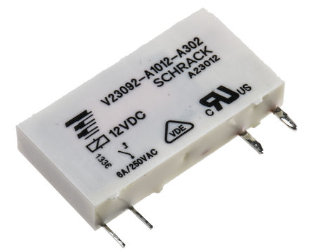 TE Connectivity - V23092A1012A302 - TE Connectivity V23092A1012A302  PCB װ Ǳ̵, 12V dc		