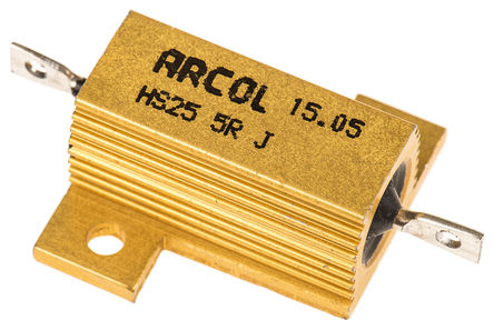 Arcol - HS25 5R J - Arcol HS25 ϵ HS25 5R J 25W 5 5%  尲װ̶ֵ, Ӷ, Ƿװ		