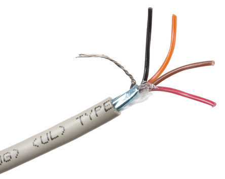 Alpha Wire - B953042 GE321 - Alpha Wire PRO-TEKT? ϵ 50m 4 о  ϩ PVC  ҵ B953042 GE321, 300 V, 0.23 mm2 , -30  +105 C		