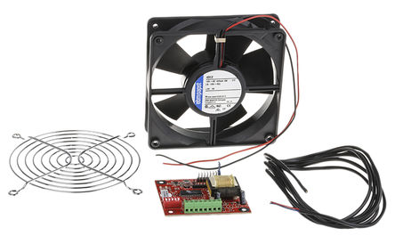 ebm-papst - 4312-KR0 - ebm-papst 5W 2800rpm 滚珠轴承 风扇套件 4312-KR0, 6 → 15 V 直流电源, 170m3/h气流量, 119 x 119 x 32mm		