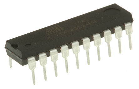 Microchip - ATTINY4313-PU - Microchip ATtiny ϵ 8 bit AVR MCU ATTINY4313-PU, 20MHz, 4 kB256 B ROM , 256 B RAM, PDIP-20		