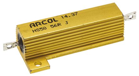 Arcol - HS50 56R J - Arcol HS50 ϵ HS50 56R J 50W 56 5%  尲װ̶ֵ, Ӷ, Ƿװ		