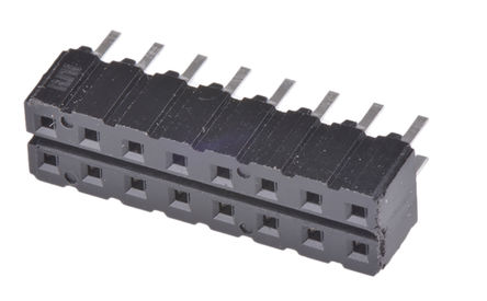 Samtec - CES-108-01-T-D - Samtec CES 系列 2行 16路 直 2.54mm节距 通孔 印刷电路板插座 CES-108-01-T-D, 通孔端接, 板对板		