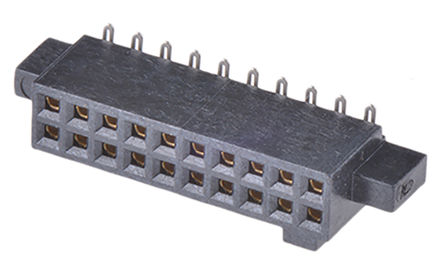 Samtec - SFM-110-02-L-D - Samtec SFM 系列 2行 20路 直 1.27mm节距 表面贴装 印刷电路板插座 SFM-110-02-L-D, 焊接端接, 板对板		