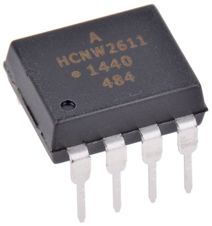 Broadcom - HCNW2611-000E - Broadcom ���� HCNW2611-000E, ������ֱ������, Schottky-Clamped ��������, 8���� DIP ��װ		