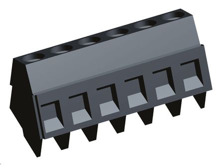 TE Connectivity - 1546074-6 - TE Connectivity Buchanan ϵ 5.08mm ھ 6 · ĸ ɫ ֱ ӡˢ·߶ӿ 1546074-6, 尲װ, Ӷ˽		