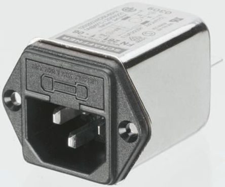 Schaffner - FN9260S-2-06-10 - Schaffner Ƕʽ IEC/EN 60939 IEC ˲ ͷ FN9260S-2-06-10, Faston˽, 2A, 250 V 		