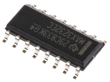 Texas Instruments - MAX3232ECD - Texas Instruments MAX3232ECD 250kbps ˫շ, RS-232ӿ, 2-TX 2-RX, 3.3 V5 VԴ, 16 SOICװ		