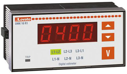 Lovato - DMK10R1 - Lovato DMK10R1 4λ LEDʾ  ֵѹ, 91 x 45 mm, -20C+60C		