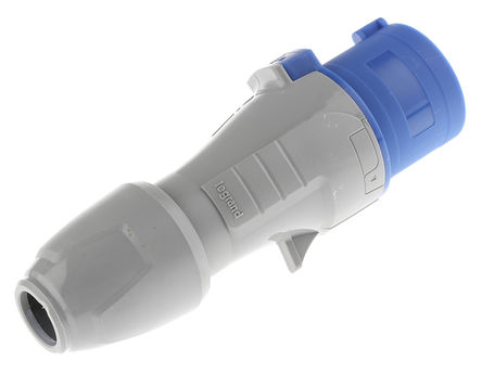 Legrand - 555124 - Legrand P17 Tempra Pro ϵ ɫ 2P+E ҵԴ °װ ͷ 555124, 16A, 200  250 V, IP44		