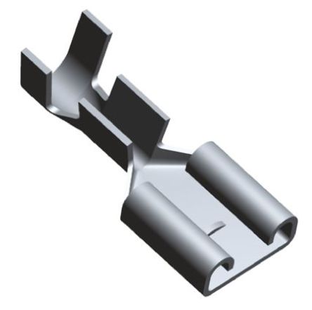 TE Connectivity - 42025-1 - TE Connectivity FASTON .250 ϵ ѹӲ 42025-1, 6.35 x 0.81mm, о		