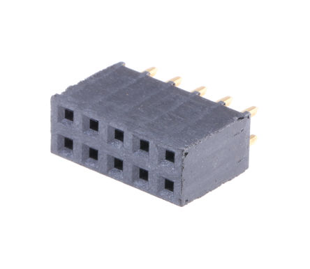 Samtec - SSQ-105-01-G-D - Samtec SSQ ϵ 2 10· ֱ 2.54mmھ ͨ ӡˢ· SSQ-105-01-G-D, Ӷ˽, ԰		