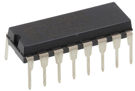 NXP - HEF4052BP - NXP HEF4052BP ·, ˫ 4:1, 5 V10 V15 VԴ, 16 PDIPװ		