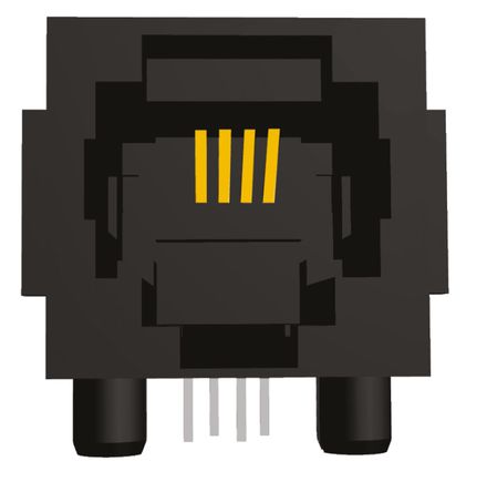 TE Connectivity - 5555163-2 - TE Connectivity 5555163 ϵ 6P· Cat3 ֱ  ĸ RJ14  5555163-2, PCB װ, ģ黯		