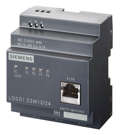 Siemens - 6GK7177-1MA20-0AA0 - Siemens LOGO! 8 CMS12/24 ϵ 6GK7177-1MA20-0AA0 ģ, RJ45, 4˿, 4 x , 12  24 V ֱ, 90 x 72 x 55 mm		