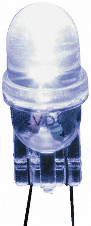 JKL Components - LE-0509-02B - JKL Components ɫ Ш LEDָʾƵ LE-0509-02B, T - 3 1/2, 24 V, 20 mA, 10mmֱ, 20ӽ		