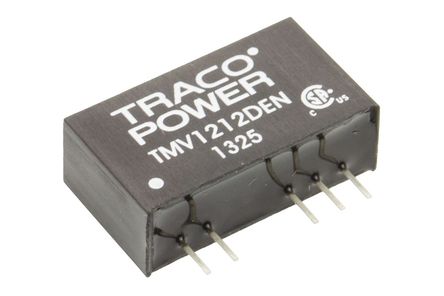 TRACOPOWER - TMV 1212DEN - TRACOPOWER TMV EN ϵ 1W ʽֱ-ֱת TMV 1212DEN, 10.8  13.2 V ֱ, 12V dc, 40mA, 3kVѹ, 73%Ч, SIP 7װ		