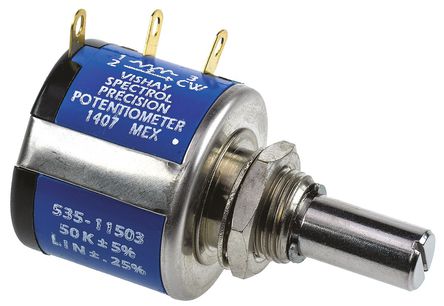 Vishay - 535B1503JC - Vishay 535 ϵ 5 ת 50k 5% Ƶλ 535B1503JC, 1.5W, 6.35 mm ֱ, 20ppm/C, 尲װ		