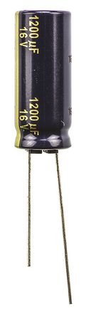 Panasonic - EEUFC1C122 - Panasonic FC  ϵ 16 V ֱ 1200F ͨ  EEUFC1C122, 20%ݲ, 45m(ֵ), +105C		