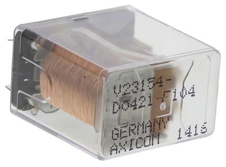 TE Connectivity - V23154D 421F104 4-1393807-4 - TE Connectivity V23154D 421F104 4-1393807-4 ˫˫ PCB װ Ǳ̵, 5 A, 24V dc		