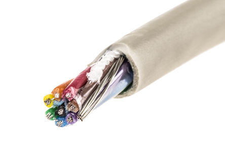 Alpha Wire - B953082 GE321 - Alpha Wire PRO-TEKT? ϵ 50m 8 о  ϩ PVC  ҵ B953082 GE321, 300 V, 0.23 mm2 , -30  +105 C		