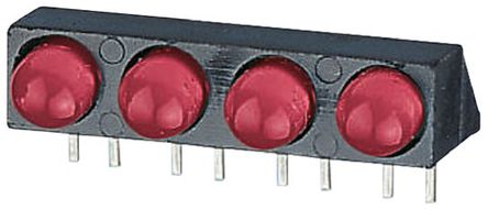 Dialight - 550-2407-004F - Dialight 550-2407-004F ɫ ֱ LED ָʾ, 50 , 4 LED, 2.2 V, ͨװװ		