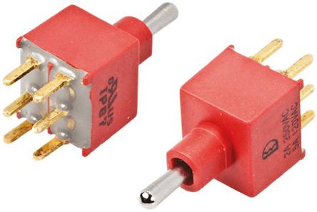 RS Pro - 1AD5T2B4M2QES - RS Pro IP67 ˫˫ л 1AD5T2B4M2QES, ͨ-Ͽ-ͨ, 5 A @ 250 V 		