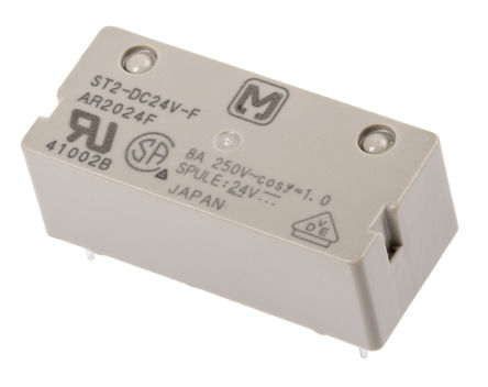Panasonic - ST224F - Panasonic ST224F DPNO PCB װ Ǳ̵, 8 A, 24V dc		