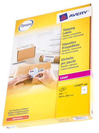 Avery - L7167-100 - Avery L7167-100 100װ ɫ հײɽǩ, 289.1mm, 199.6mm		