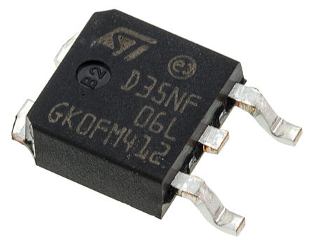STMicroelectronics - STD35NF06LT4 - STMicroelectronics STripFET II ϵ N Si MOSFET STD35NF06LT4, 35 A, Vds=60 V, 3 TO-252װ		