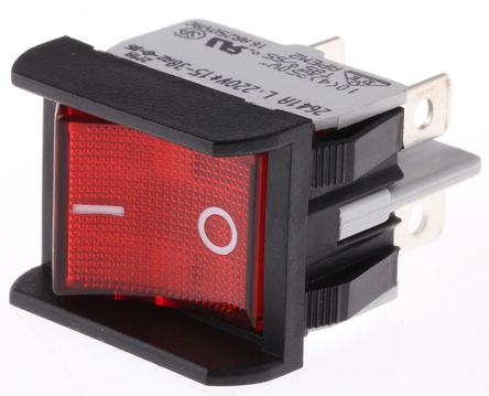 Apem - 2641LP/2A23621L220V - Apem 2641LP/2A23621L220V DPST ɫ  ̰忪,  - , 16 A @ 250 V 		