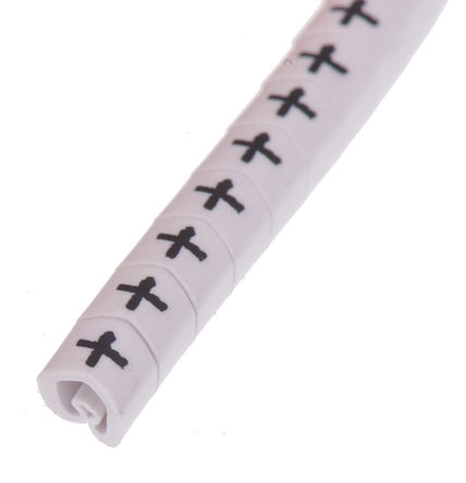 HellermannTyton - 901-10366 - HellermannTyton Helagrip ϵ 250װ ׵׺ Ϲ̶ ±ʶ 912-40732, 3.5mm, 4.3 mm, 2  5mmֱ, ӡ"+"ͼ		