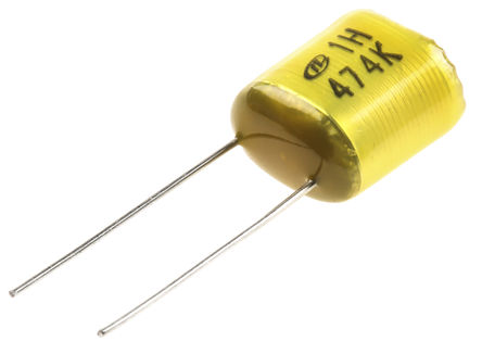 Nichicon - QYX1H474KTP - Nichicon YX ϵ 470nF  PET Ĥ  (PET) QYX1H474KTP, 10%ݲ, 50 V ֱ		