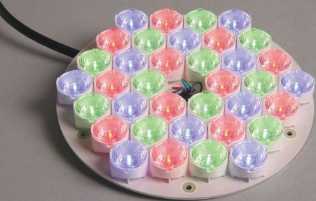 Dialight Lumidrives - CE6C-RGB-025 - Dialight Lumidrives CE6C-RGB-025 69mmֱ Բ RGB 6Ԫ LED ѧ		