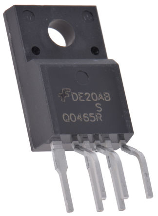 Fairchild Semiconductor - FSQ0465RSWDTU - Fairchild Semiconductor FSQ0465RSWDTU,  ܵԴ, ׼гת, 4A, 85  265V, 48W, 6 TO-220Fװ		
