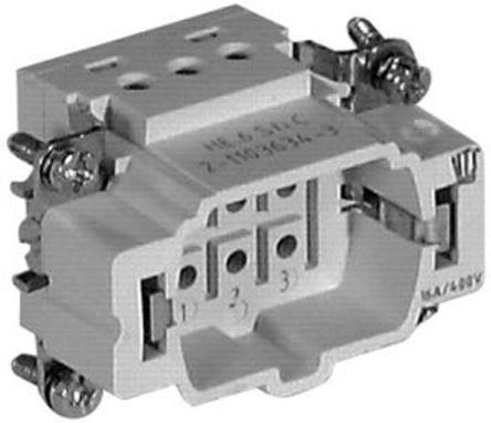 TE Connectivity - 2-1103634-3 - TE Connectivity HE ϵ 6 6P+E ͷ Դ 2-1103634-3		