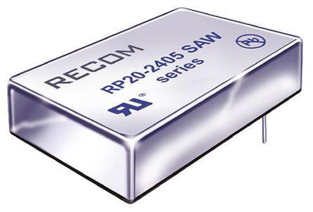 Recom - RP20-2412SAW - Recom RP20 AW ϵ 20W ʽֱ-ֱת RP20-2412SAW, 9  36 V ֱ, 12V dc, 1.67A, 1.6kV dcѹ, 89%Ч		