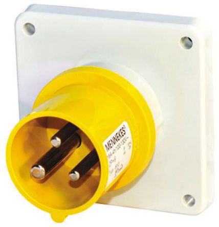 Mennekes - 816 - Mennekes ɫ 3P ҵԴ 尲װ ͷ 816RS, 32A, 110 V, IP44		