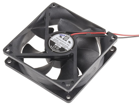 RS Pro - OD9225-24LB - RS Pro OD9225 ϵ 1.9W 24 V ֱ  OD9225-24LB, 66.3m3/h, 2100rpm, 92.5 x 92.5 x 25mm		