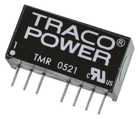 TRACOPOWER - TMR 0521 - TRACOPOWER TMR 2 ϵ 2W ʽֱ-ֱת TMR 0521, 4.5  9 V ֱ, 5V dc, 200mA, 1.6kV dcѹ, 79%Ч, SIP 8װ		