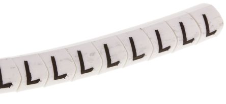 HellermannTyton - 901-10380 - HellermannTyton Helagrip ϵ 250װ ׵׺ Ϲ̶ ±ʶ 912-40745, 3.5mm, 4.3 mm, 2  5mmֱ, ӡ"L"ͼ		