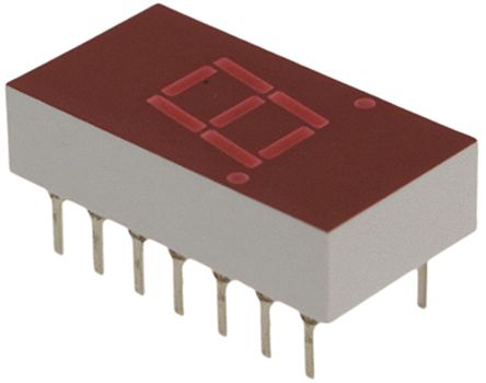 Broadcom - 5082-7651 - Broadcom 1ַ 7  ɫ LED  5082-7651, 1115 mcd, ҲС, 10.92mmַ, ͨװװ		