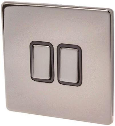 Deta - 8502BN - Deta ݶ ϵ 2 Ⱥ 2 · BS ׼ IP2X 10 A 230 V  ɫ ׹ Ƹ  ƿ 8502BN, ƽӰװ, 1, ϵݶӶ		