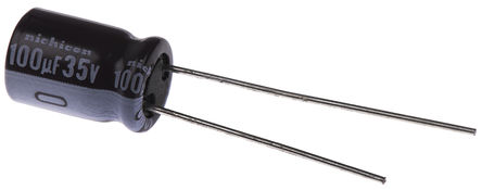 Nichicon - UPS1V101MPD - Nichicon PS ϵ 35 V ֱ 100F ͨ  UPS1V101MPD, 20%ݲ, +105C		