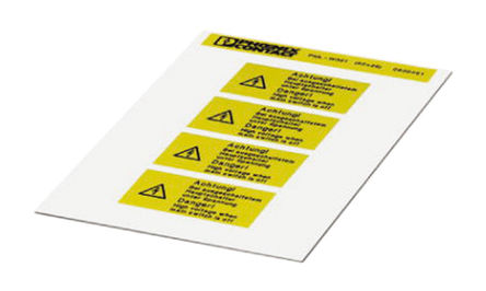 Phoenix Contact - 0830461 - Phoenix Contact 0830461 4װ Ԥӡǩ, 26mm, 52mm		