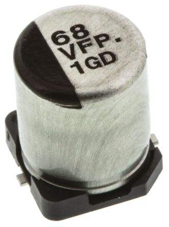 Panasonic - EEEFPV680XAP - Panasonic FP SMD ϵ 35 V ֱ 68F SMD  EEEFPV680XAP, 20%ݲ, 160m(ֵ), +105C, D8װ		