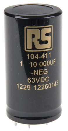 KEMET - ALP20A103DE063 - KEMET ALP20 ϵ 63 V ֱ 10000F ͨ  ALP20A103DE063, -10  +30%ݲ, +85C,  - ţװ		