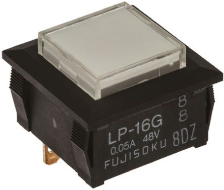 Fujisoku - LP2S-16G-809-Z - Fujisoku LP2S-16G-809-Z ɫ On-(On) ˫ ɫLED 尲װ ť, 50 mA@ 48 V /ֱ		