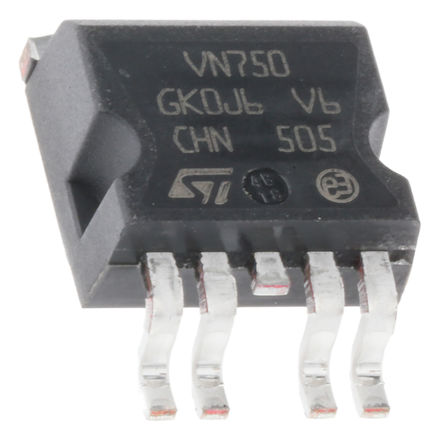 STMicroelectronics - VN750B5-E - STMicroelectronics VN750B5-E MOSFET , 6A, Ƿ, 5 P2PAKװ		