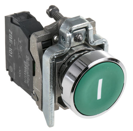 Schneider Electric - XB4BA3311 - Schneider Electric XB4 ϵ IP66IP67IP69IP69K  ť XB4BA3311, 尲װ, 6 A 550 mA ֱ		